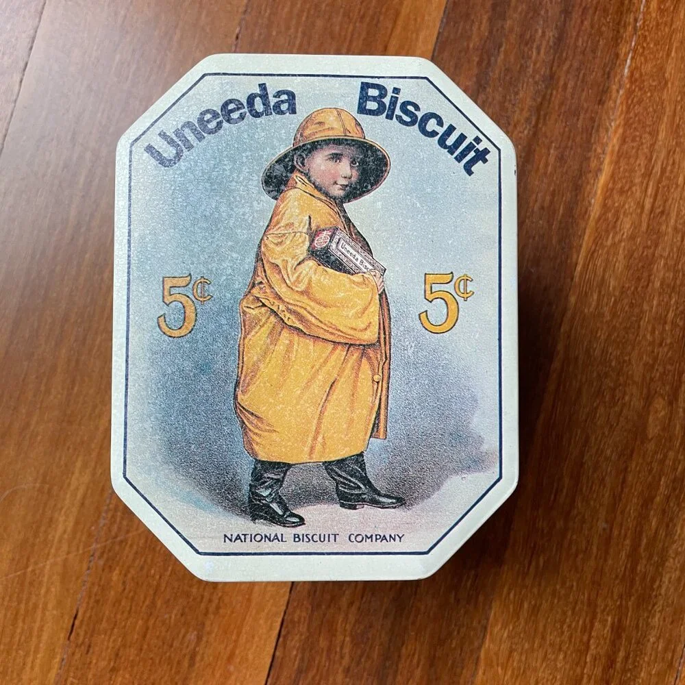 Uneeda Biscuit (Nabisco National Biscuit Company) Retro Tin Container